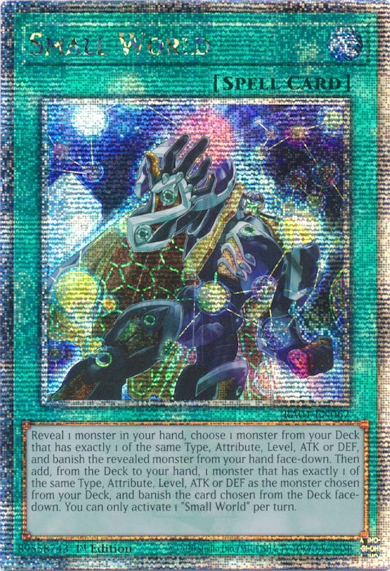 Small World [RA01-EN067] Quarter Century Secret Rare | Enigma On Main