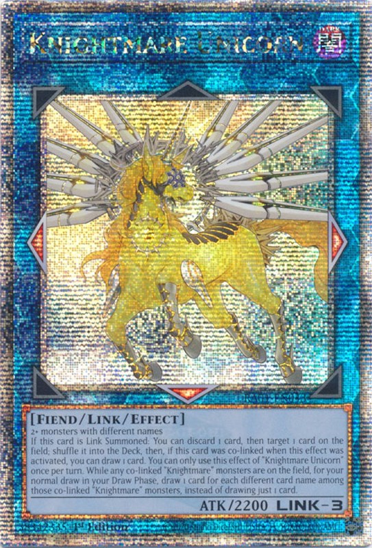 Knightmare Unicorn [RA01-EN043] Quarter Century Secret Rare | Enigma On Main