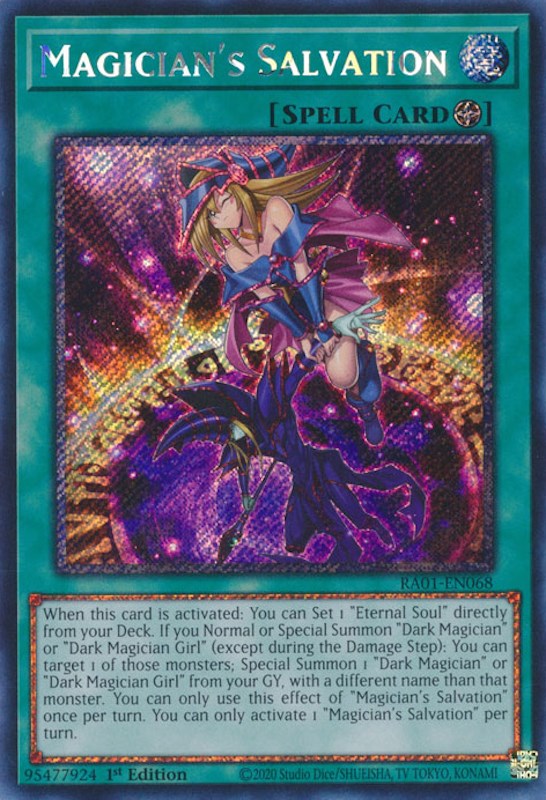 Magician's Salvation [RA01-EN068] Platinum Secret Rare | Enigma On Main