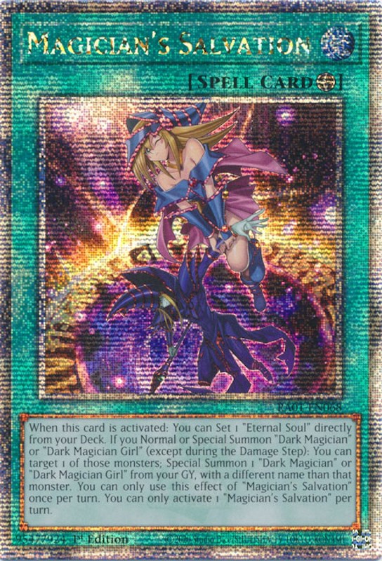 Magician's Salvation [RA01-EN068] Quarter Century Secret Rare | Enigma On Main