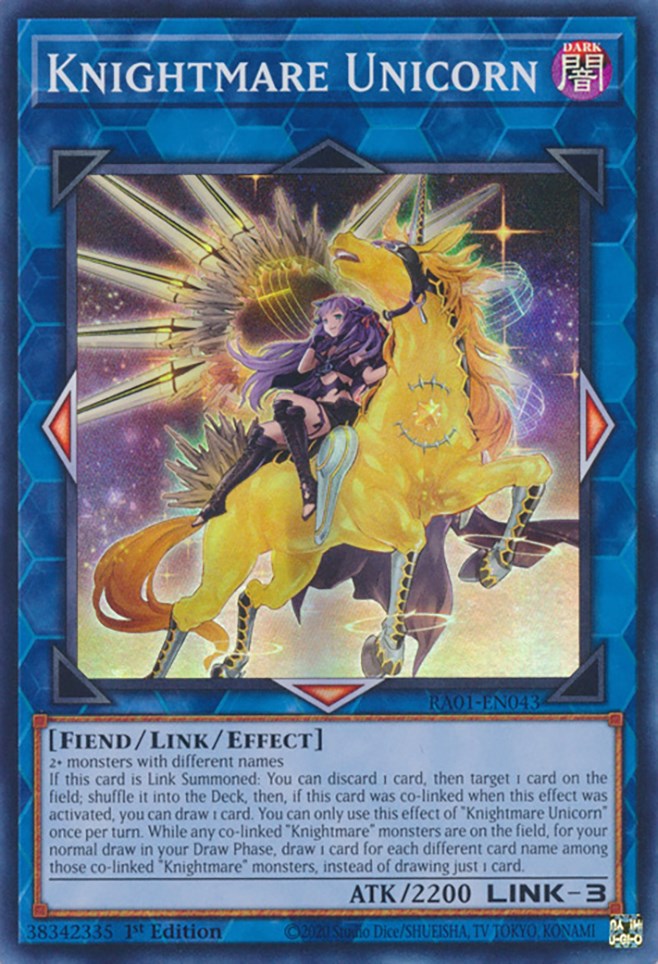 Knightmare Unicorn (Alternate Art) [RA01-EN043] Super Rare | Enigma On Main