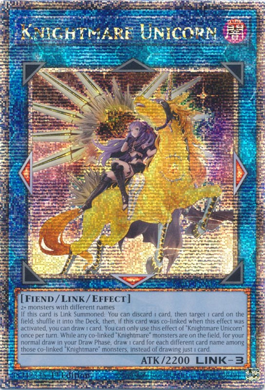 Knightmare Unicorn (Alternate Art) [RA01-EN043] Quarter Century Secret Rare | Enigma On Main