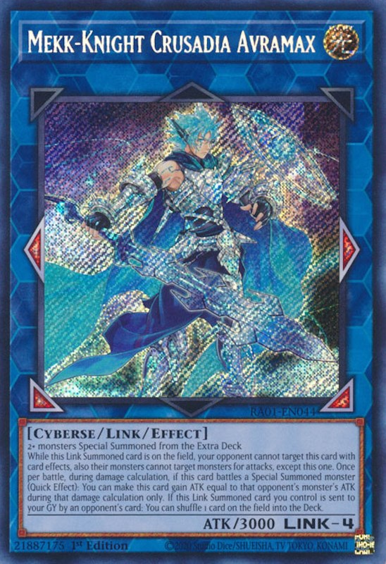 Mekk-Knight Crusadia Avramax [RA01-EN044] Secret Rare | Enigma On Main