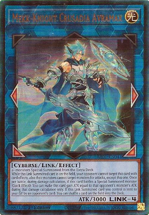 Mekk-Knight Crusadia Avramax [RA01-EN044] Prismatic Ultimate Rare | Enigma On Main