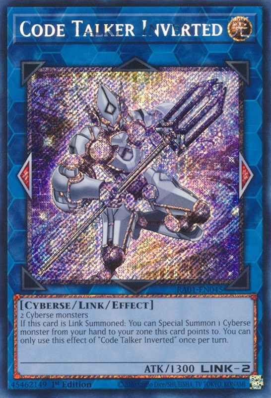 Code Talker Inverted [RA01-EN045] Platinum Secret Rare | Enigma On Main