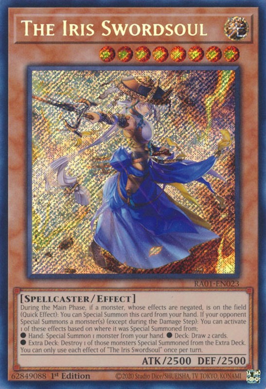 The Iris Swordsoul [RA01-EN023] Secret Rare | Enigma On Main