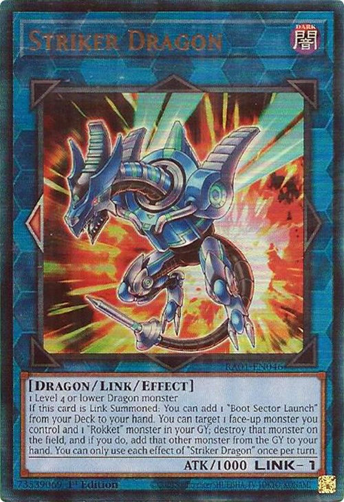 Striker Dragon [RA01-EN046] Prismatic Ultimate Rare | Enigma On Main