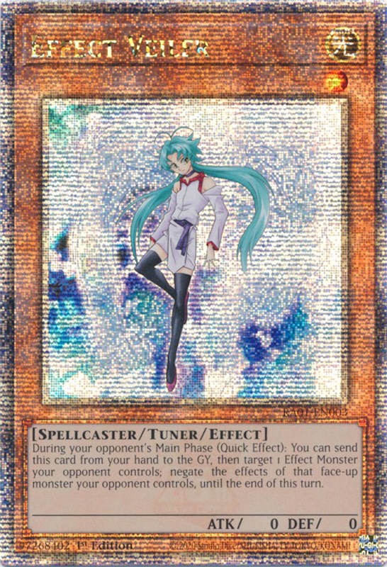 Effect Veiler [RA01-EN003] Quarter Century Secret Rare | Enigma On Main