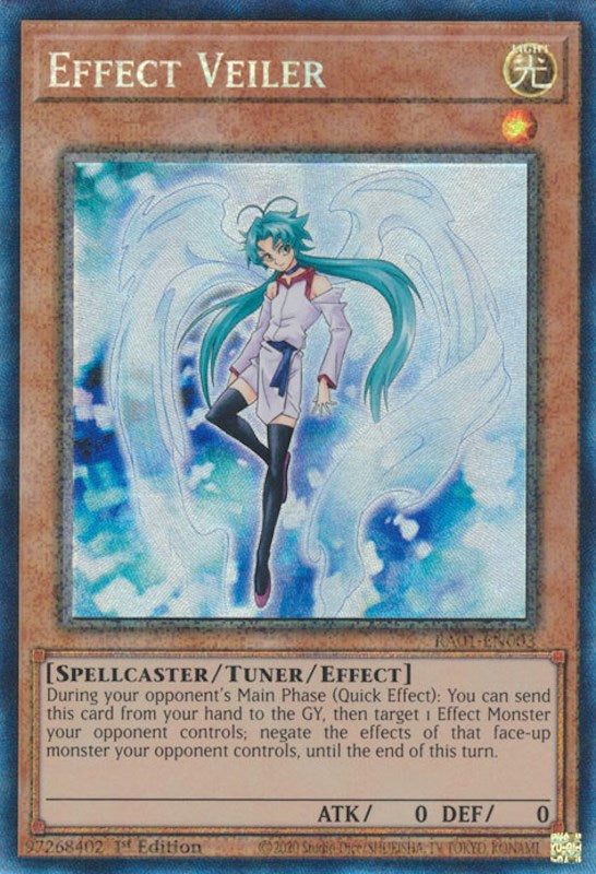 Effect Veiler [RA01-EN003] Prismatic Collector's Rare | Enigma On Main