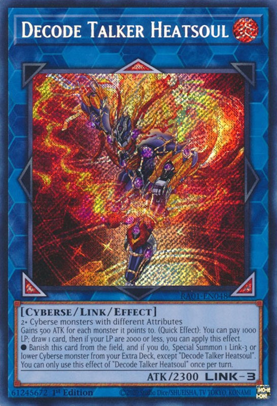 Decode Talker Heatsoul [RA01-EN048] Secret Rare | Enigma On Main