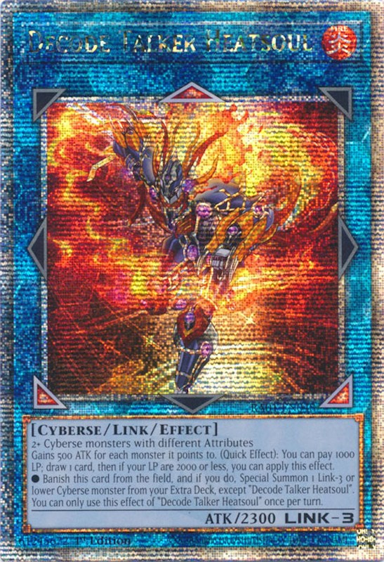 Decode Talker Heatsoul [RA01-EN048] Quarter Century Secret Rare | Enigma On Main