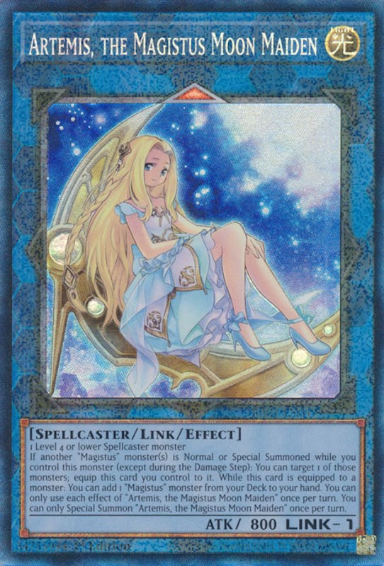 Artemis, the Magistus Moon Maiden [RA01-EN049] Prismatic Collector's Rare | Enigma On Main