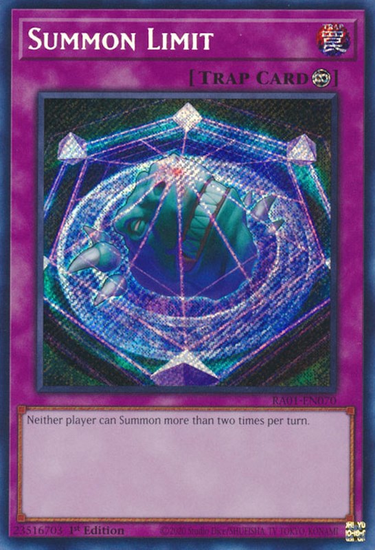 Summon Limit [RA01-EN070] Secret Rare | Enigma On Main