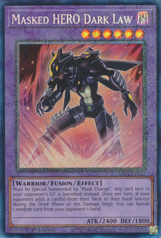 Masked HERO Dark Law [RA01-EN025] Prismatic Collector's Rare | Enigma On Main