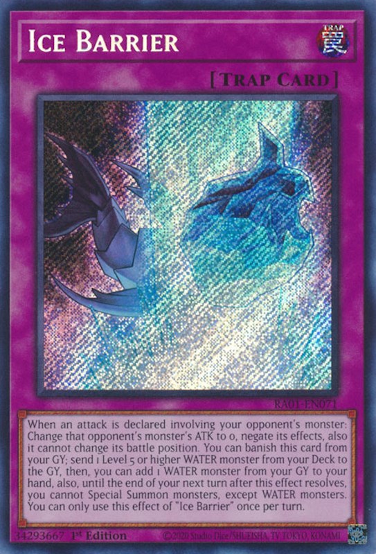 Ice Barrier [RA01-EN071] Secret Rare | Enigma On Main