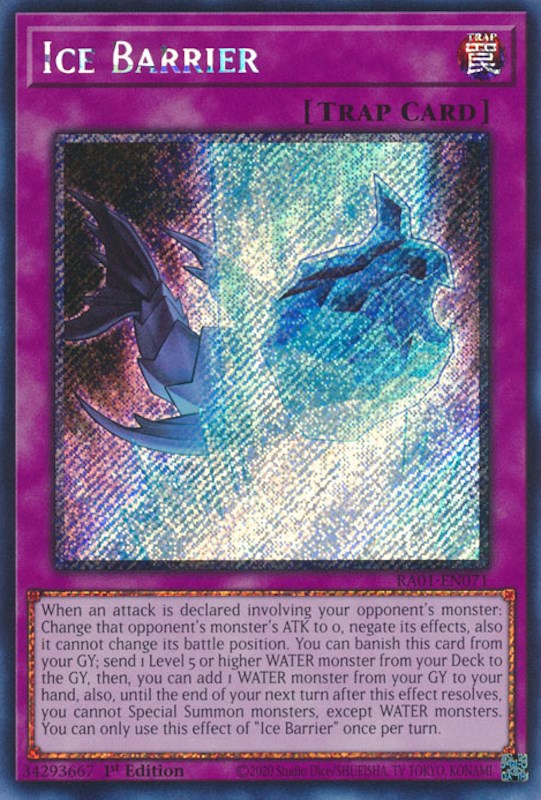 Ice Barrier [RA01-EN071] Platinum Secret Rare | Enigma On Main