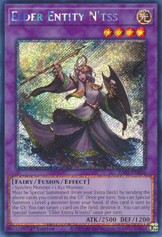 Elder Entity N'tss [RA01-EN026] Platinum Secret Rare | Enigma On Main