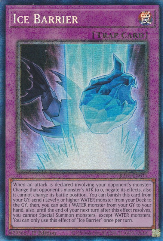 Ice Barrier [RA01-EN071] Prismatic Collector's Rare | Enigma On Main