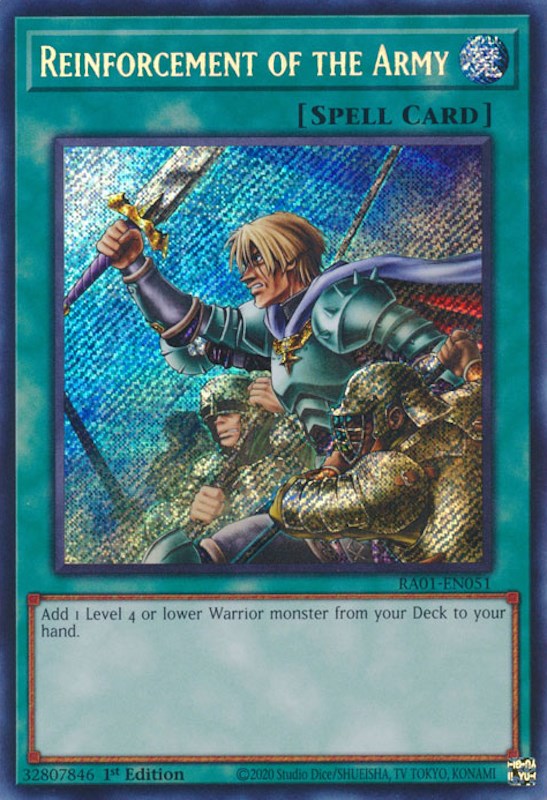 Reinforcement of the Army [RA01-EN051] Secret Rare | Enigma On Main