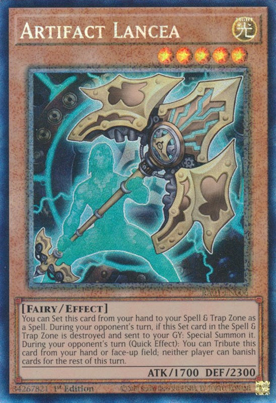 Artifact Lancea [RA01-EN006] Prismatic Collector's Rare | Enigma On Main