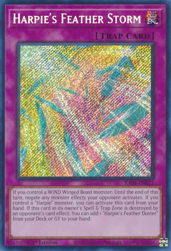 Harpie's Feather Storm [RA01-EN073] Secret Rare | Enigma On Main