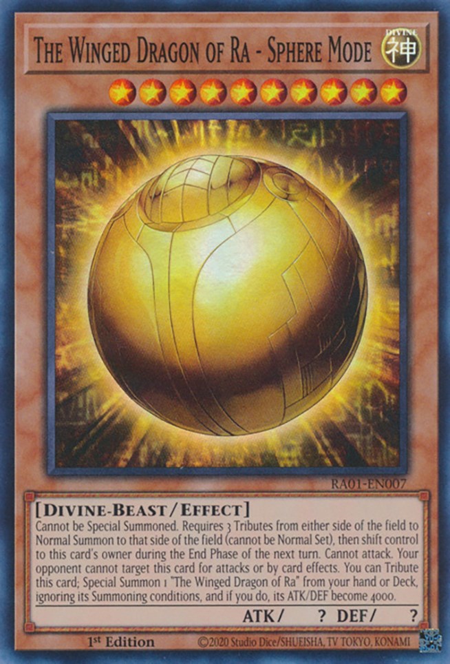 The Winged Dragon of Ra - Sphere Mode [RA01-EN007] Super Rare | Enigma On Main