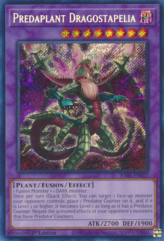 Predaplant Dragostapelia [RA01-EN027] Secret Rare | Enigma On Main