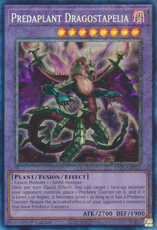 Predaplant Dragostapelia [RA01-EN027] Prismatic Collector's Rare | Enigma On Main