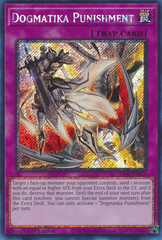 Dogmatika Punishment [RA01-EN076] Platinum Secret Rare | Enigma On Main