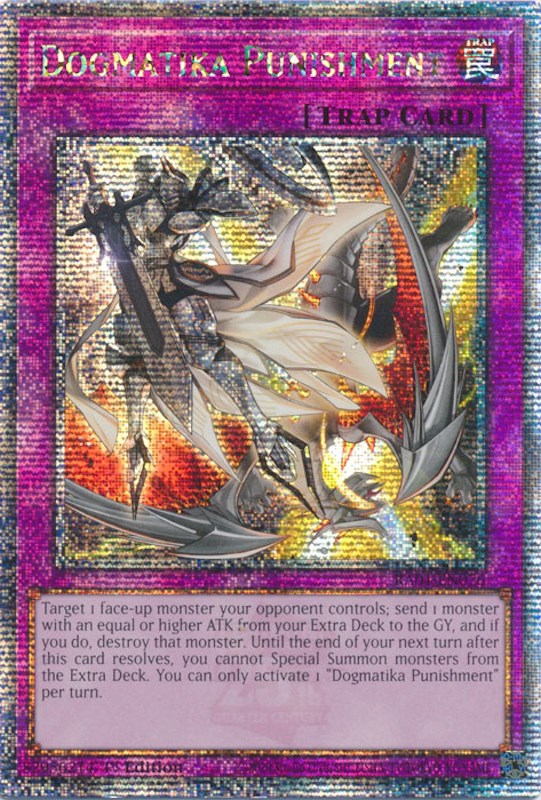 Dogmatika Punishment [RA01-EN076] Quarter Century Secret Rare | Enigma On Main