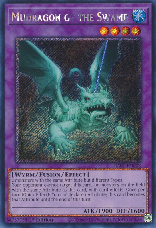 Mudragon of the Swamp [RA01-EN028] Platinum Secret Rare | Enigma On Main