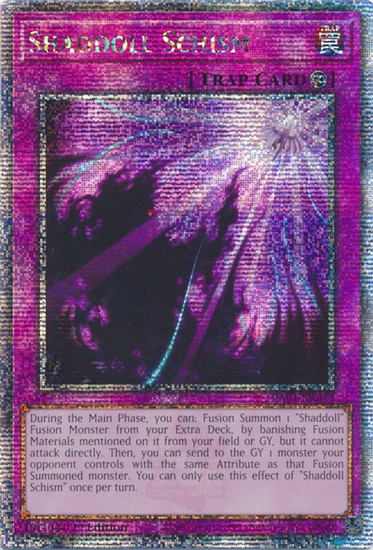 Shaddoll Schism [RA01-EN077] Quarter Century Secret Rare | Enigma On Main