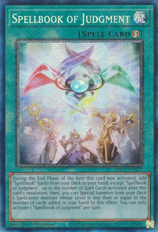 Spellbook of Judgment [RA01-EN054] Prismatic Collector's Rare | Enigma On Main