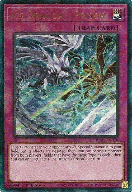 Ice Dragon's Prison [RA01-EN078] Prismatic Ultimate Rare | Enigma On Main