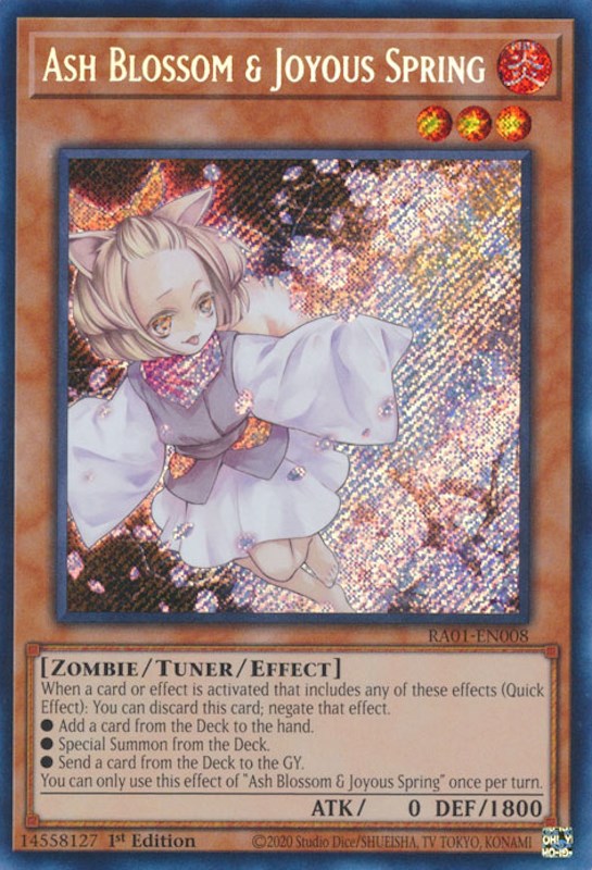 Ash Blossom & Joyous Spring [RA01-EN008] Secret Rare | Enigma On Main