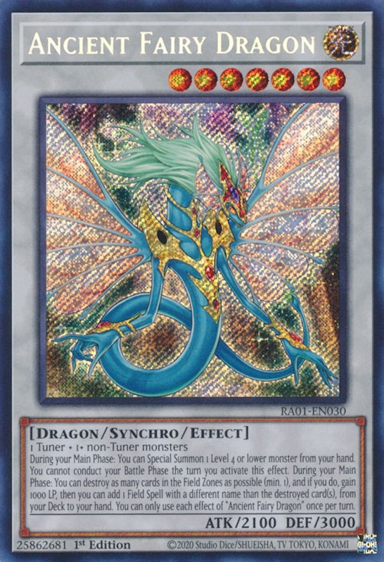 Ancient Fairy Dragon [RA01-EN030] Secret Rare | Enigma On Main