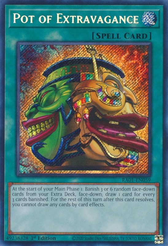 Pot of Extravagance [RA01-EN059] Secret Rare | Enigma On Main