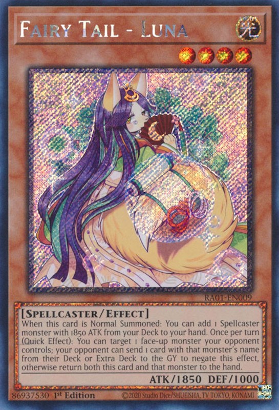 Fairy Tail - Luna [RA01-EN009] Platinum Secret Rare | Enigma On Main