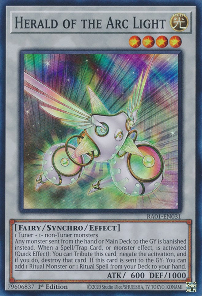 Herald of the Arc Light [RA01-EN031] Super Rare | Enigma On Main