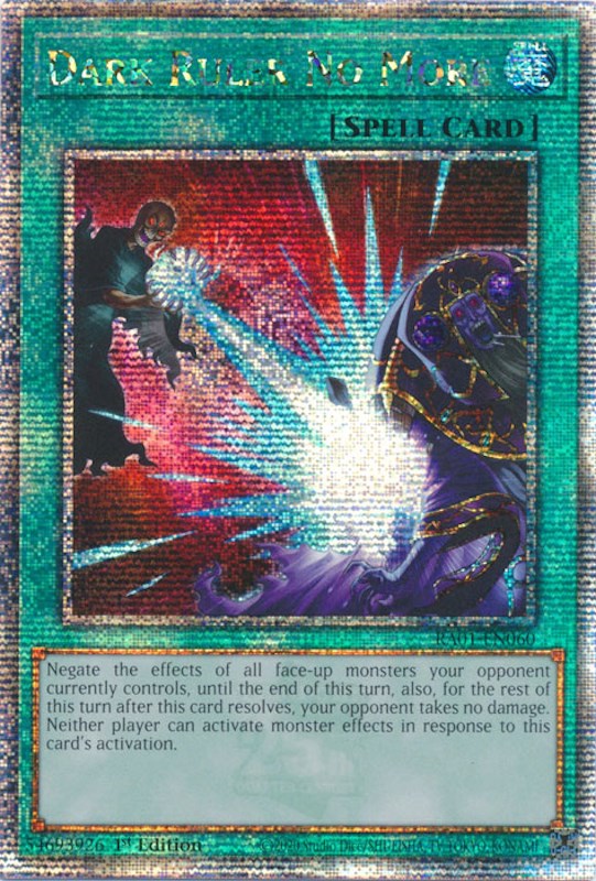 Dark Ruler No More [RA01-EN060] Quarter Century Secret Rare | Enigma On Main