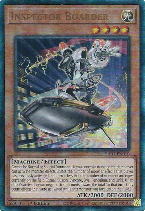 Inspector Boarder [RA01-EN010] Prismatic Ultimate Rare | Enigma On Main