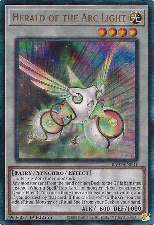 Herald of the Arc Light [RA01-EN031] Prismatic Ultimate Rare | Enigma On Main