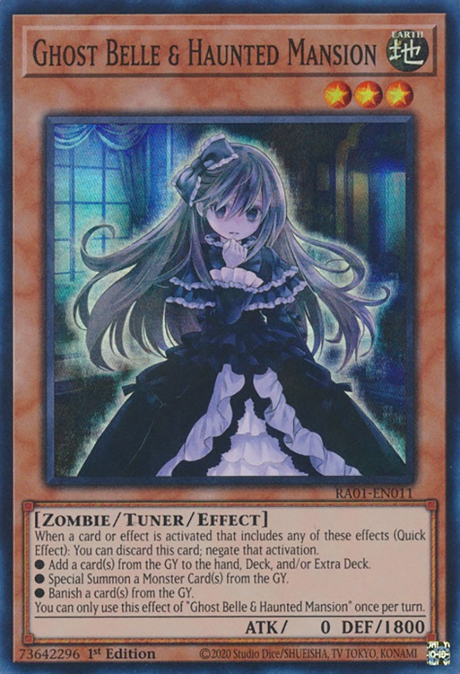 Ghost Belle & Haunted Mansion [RA01-EN011] Super Rare | Enigma On Main