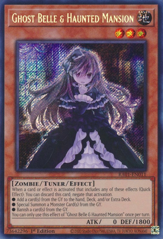 Ghost Belle & Haunted Mansion [RA01-EN011] Secret Rare | Enigma On Main