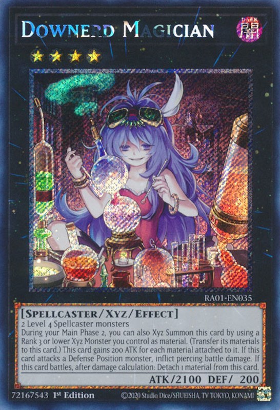 Downerd Magician [RA01-EN035] Platinum Secret Rare | Enigma On Main