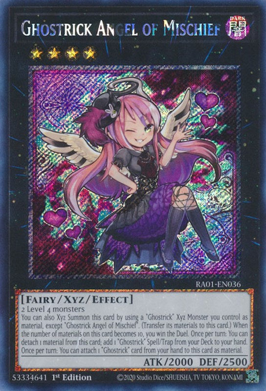 Ghostrick Angel of Mischief [RA01-EN036] Platinum Secret Rare | Enigma On Main