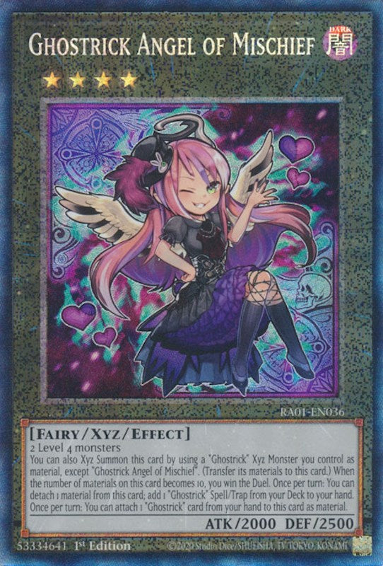 Ghostrick Angel of Mischief [RA01-EN036] Prismatic Collector's Rare | Enigma On Main