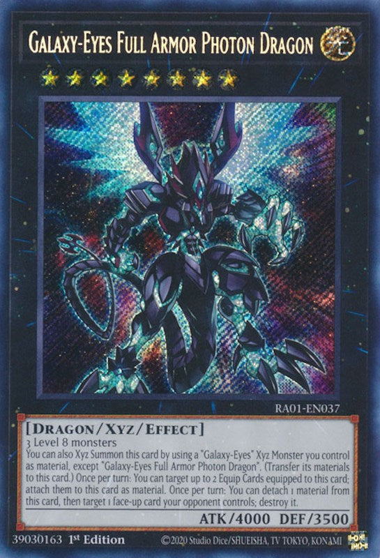 Galaxy-Eyes Full Armor Photon Dragon [RA01-EN037] Secret Rare | Enigma On Main