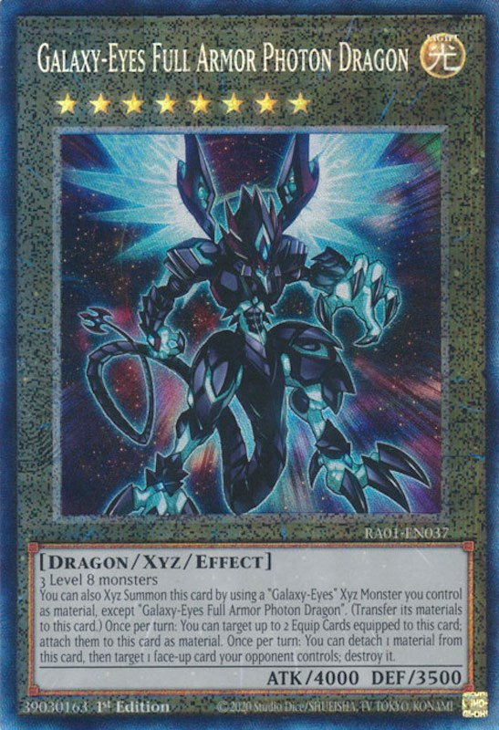 Galaxy-Eyes Full Armor Photon Dragon [RA01-EN037] Prismatic Collector's Rare | Enigma On Main