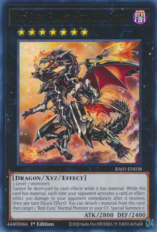 Red-Eyes Flare Metal Dragon [RA01-EN038] Ultra Rare | Enigma On Main